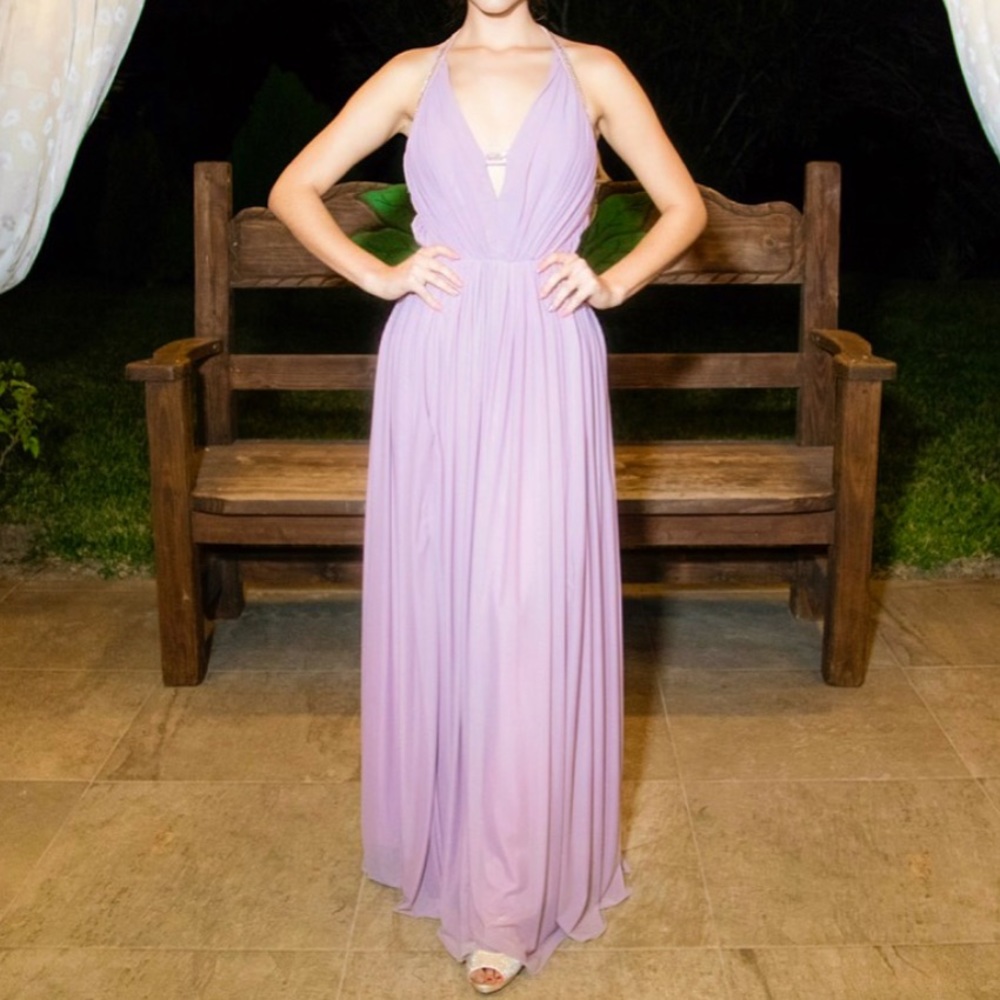 Long Backless Dress